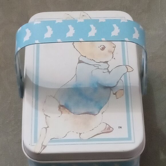 Unique vintage retro Beatrix Potter metal snack basket with handle - Picture 3 of 4